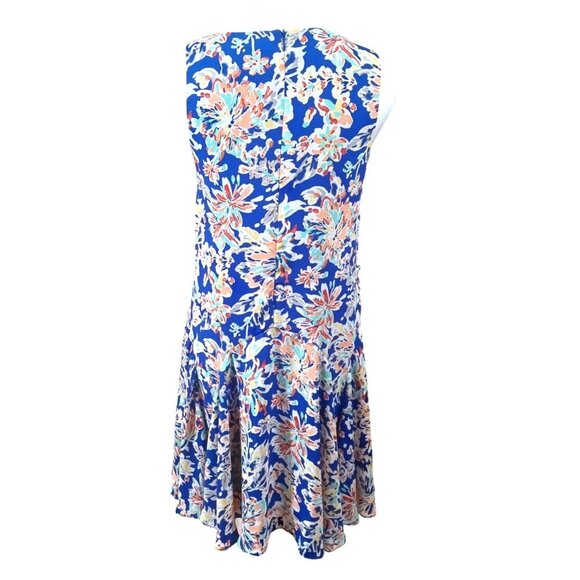 Skies Are Blue Womens Blue/Multicolored Floral Dress Size Extra Small - Picture 5 of 8